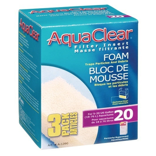 Aqua Clear 20 Foam Insert 3Pk