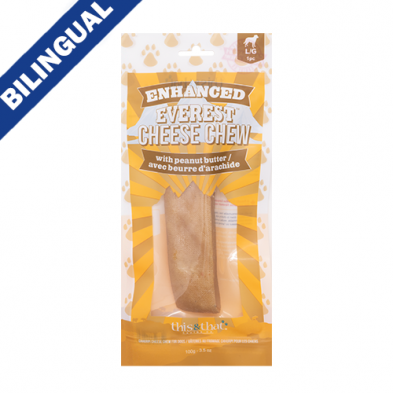 T&T Everest Cheese Chew Peanut Butter Large