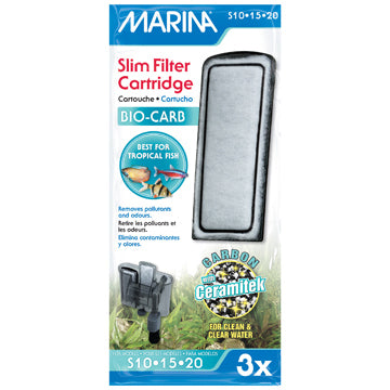 Marina Slim Filter Bio-Carb Carbon 3Pk