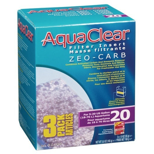 Aquaclear Zeo-Carb 3Pk 20