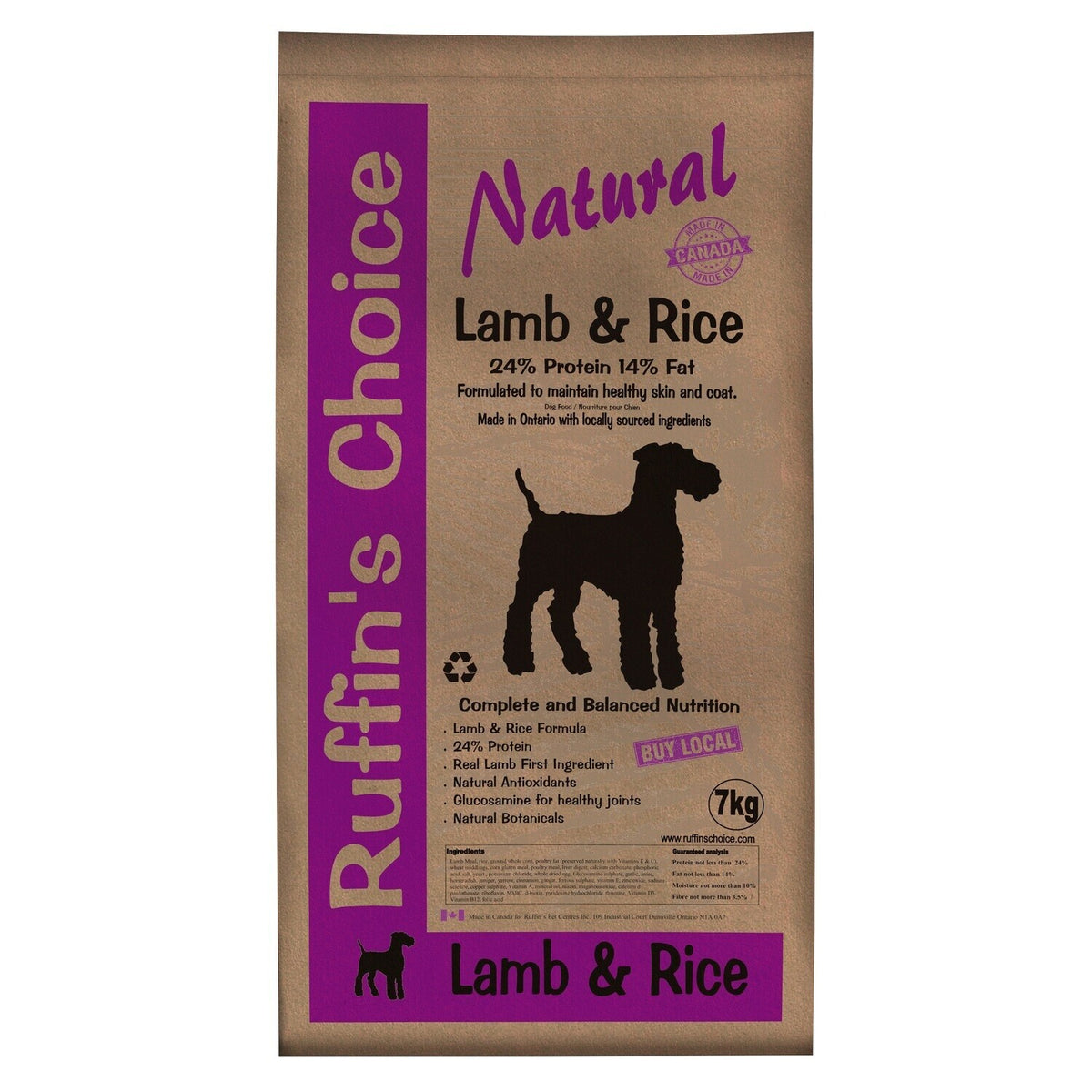 Ruffins Choice Lamb & Rice 7kg